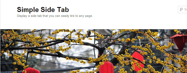 Simple Side Tab WordPress Plugin